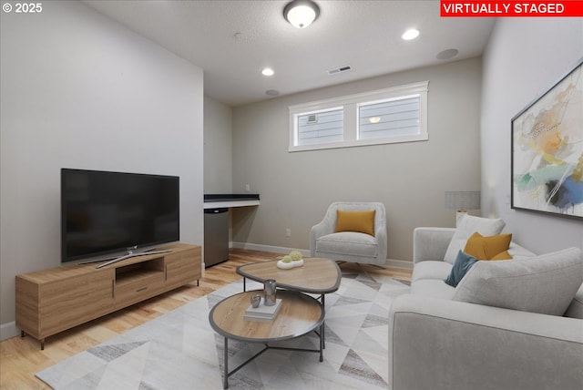5809 NW 26th Ave, Camas, WA 98607 - living room with light wood-style flooring and recessed lighting