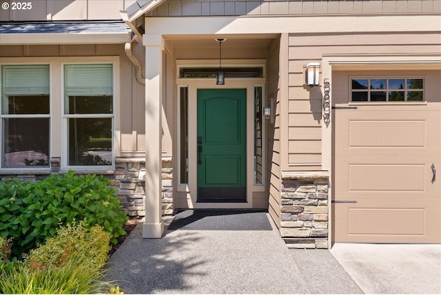 5809 NW 26th Ave, Camas, WA 98607 - doorway to property featuring stone siding