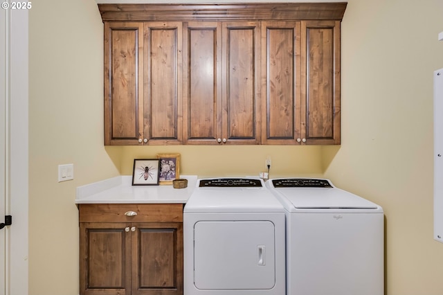 7705 NW Quinault St, Camas, WA 98607 - laundry area with cabinet space and washer and clothes dryer