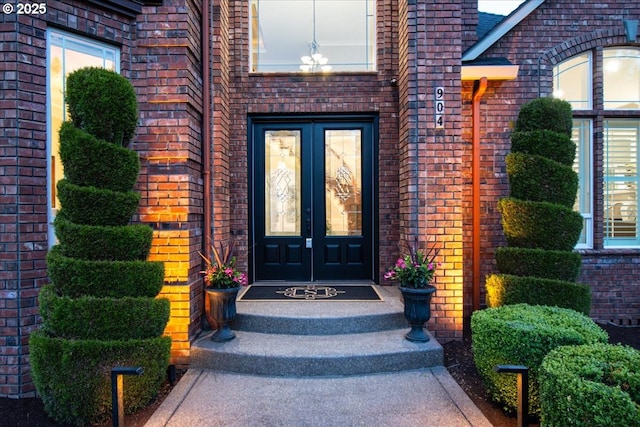904 NE 224th Cir, Ridgefield, WA 98642 - doorway to property featuring brick siding and french doors