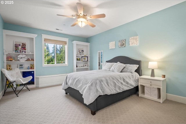 904 NE 224th Cir, Ridgefield, WA 98642 - bedroom with baseboards, carpet, and a ceiling fan