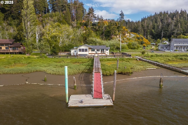 57569 Parkersburg Rd, Bandon, OR 97411 - dock area with a view of trees