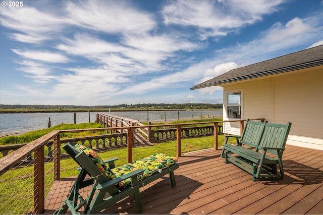 57569 Parkersburg Rd, Bandon, OR 97411 - deck featuring a water view