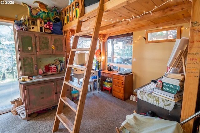 bedroom with carpet flooring