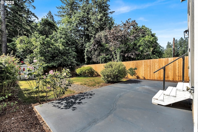 210 Mill St, Dayton, OR 97114 - fenced backyard with a patio area