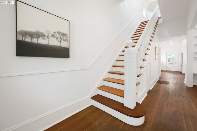 1720 NW Hoyt St, Portland, OR 97209 - stairway with wood-type flooring