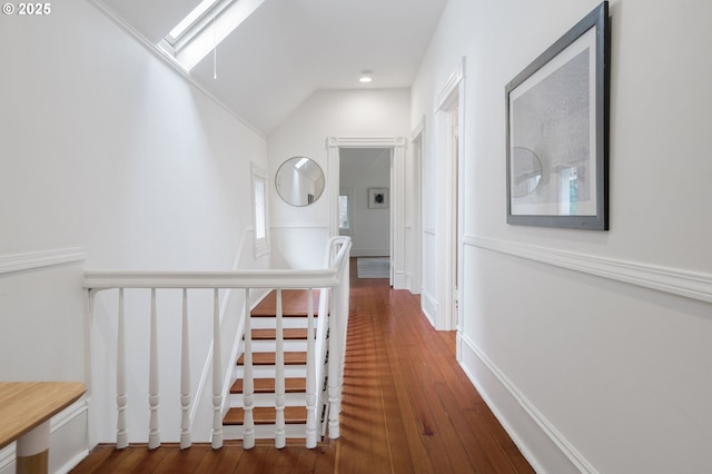 1720 NW Hoyt St, Portland, OR 97209 - hallway with a skylight and hardwood / wood-style floors