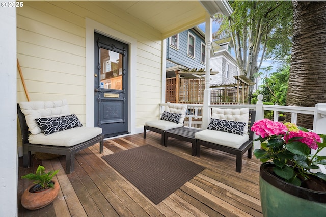 1720 NW Hoyt St, Portland, OR 97209 - wooden deck featuring a pergola