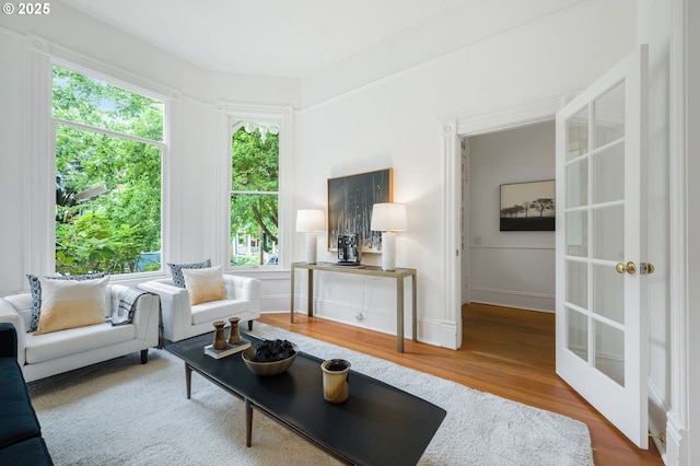 1720 NW Hoyt St, Portland, OR 97209 - living area featuring wood finished floors