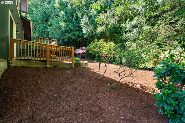 2845 SW Raleighview Dr, Portland, OR 97225 - view of yard featuring a deck