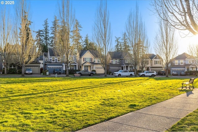 view of community with a yard