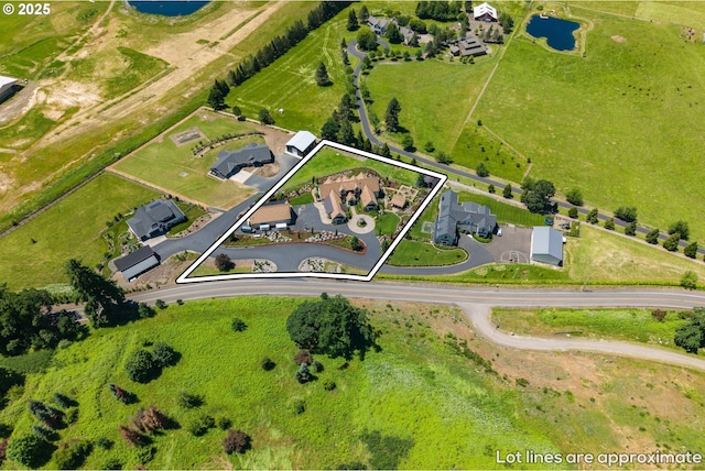 26817 SW Cade Ln, West Linn, OR 97068 - aerial overview of property's location with property boundaries highlighted and a nearby body of water
