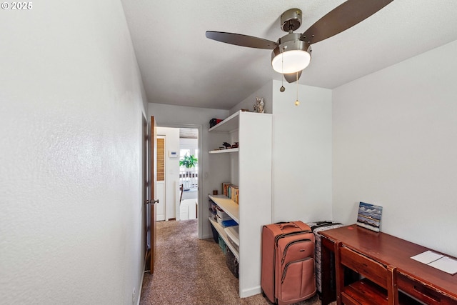 2144 Hamilton St, North Bend, OR 97459 - corridor featuring carpet flooring and a desk