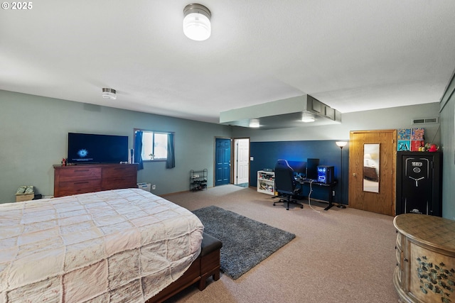 2144 Hamilton St, North Bend, OR 97459 - bedroom featuring carpet flooring and an office area