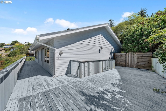 2144 Hamilton St, North Bend, OR 97459 - back of house with a wooden deck