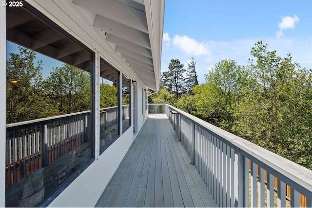 2144 Hamilton St, North Bend, OR 97459 - view of wooden deck