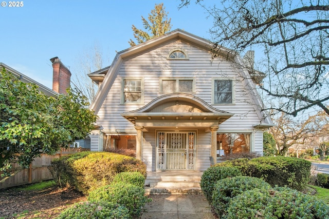 view of front of home