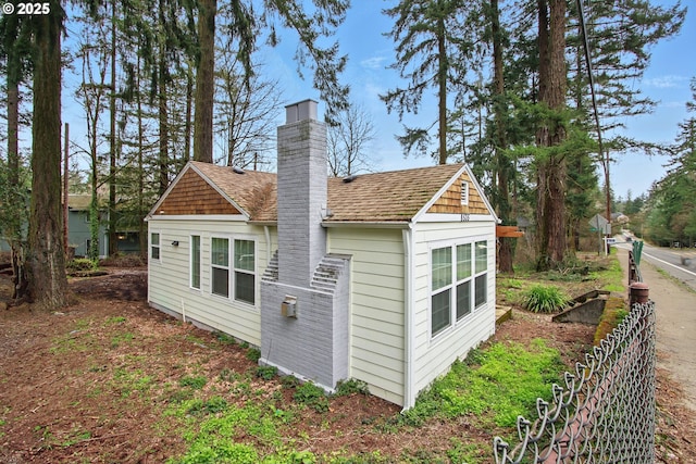 8535 SW Oleson Rd, Portland, OR 97223 - back of property featuring a chimney