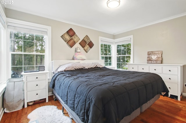 8535 SW Oleson Rd, Portland, OR 97223 - bedroom with ornamental molding and wood finished floors