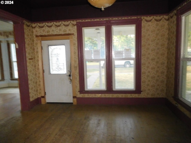 interior space featuring hardwood / wood-style floors