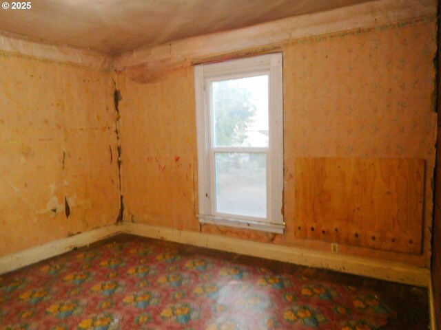 empty room with wood-type flooring