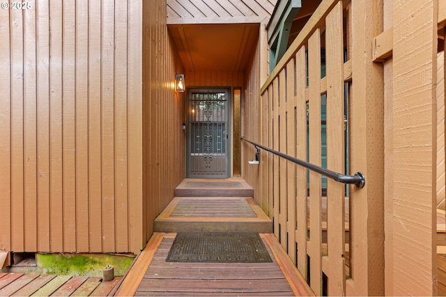 view of exterior entry