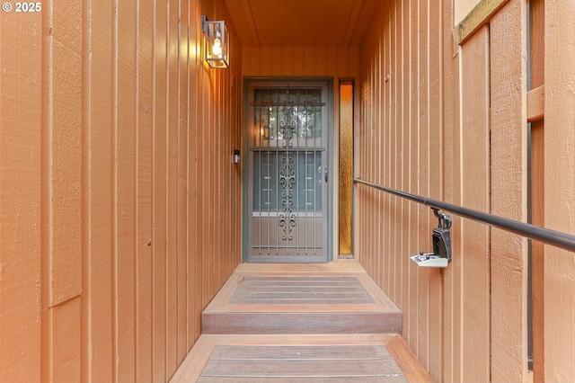 view of exterior entry