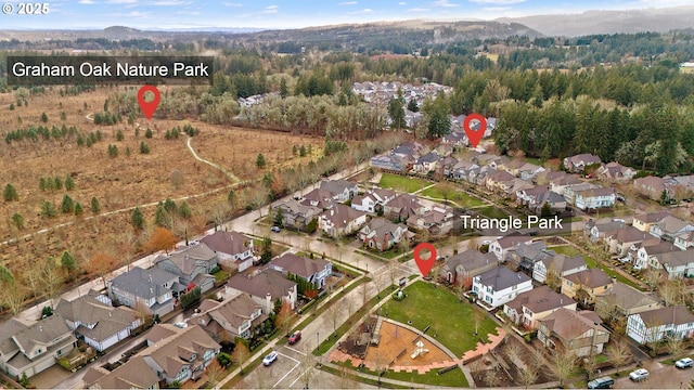 birds eye view of property featuring a residential view