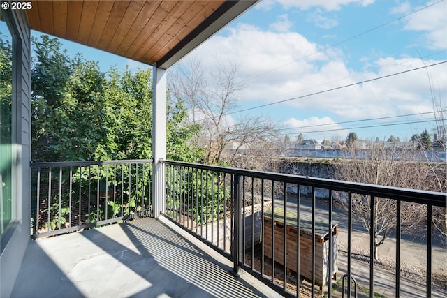 view of balcony