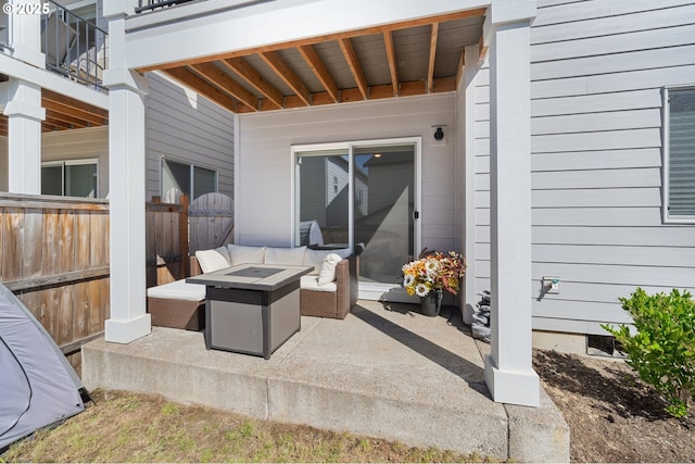 1540 19th Ave, Forest Grove, OR 97116 - patio / terrace featuring a fire pit and a patio area