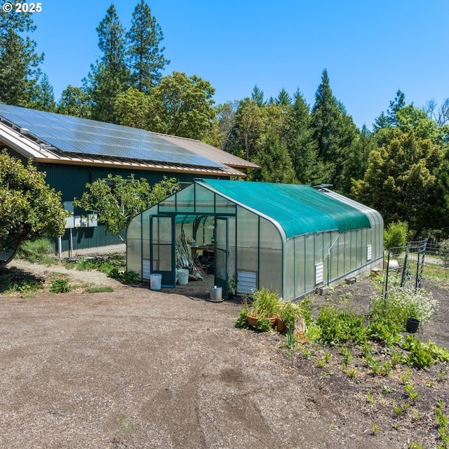 1104 Upper Cow Creek Rd, Azalea, OR 97410 - view of greenhouse with fence and driveway