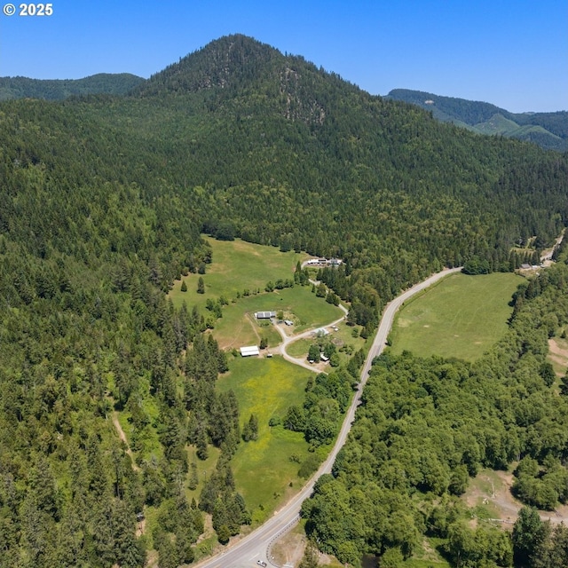 1104 Upper Cow Creek Rd, Azalea, OR 97410 - view of property location featuring a heavily wooded area and a mountain backdrop