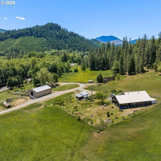 1104 Upper Cow Creek Rd, Azalea, OR 97410 - aerial view of a heavily wooded area and mountains