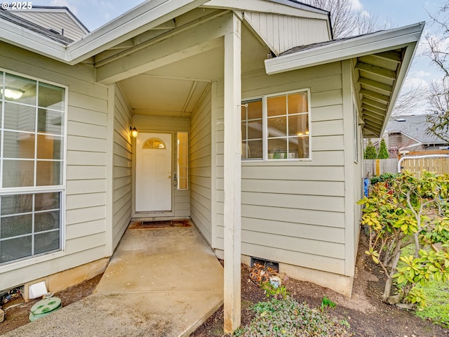 view of property entrance