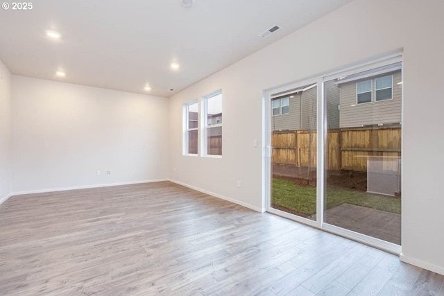 2990 T St, Springfield, OR 97477 - empty room featuring wood finished floors and recessed lighting