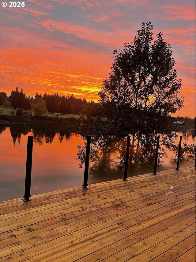 10150 S Riverside Dr, Portland, OR 97219 - water view with a dock