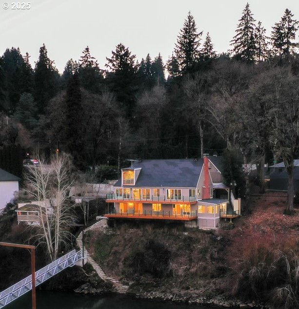 view of rear view of property