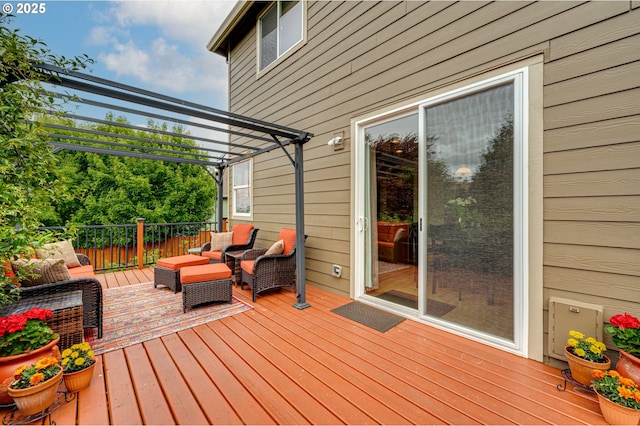 1551 S 14th Cir, Ridgefield, WA 98642 - deck with a pergola and outdoor lounge area