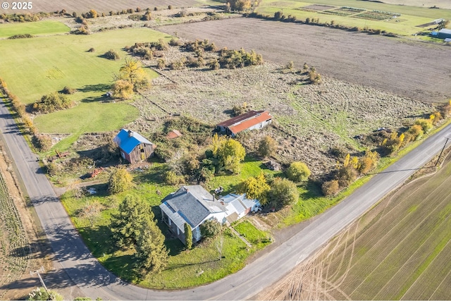 drone / aerial view featuring a rural view