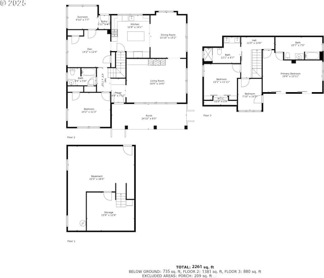 2340 SW Dolph Ct, Portland, OR 97219 - floor plan / room layout