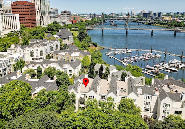 305 S Montgomery St Unit 404, Portland, OR 97201 - bird's eye view of a notable bridge and a nearby body of water