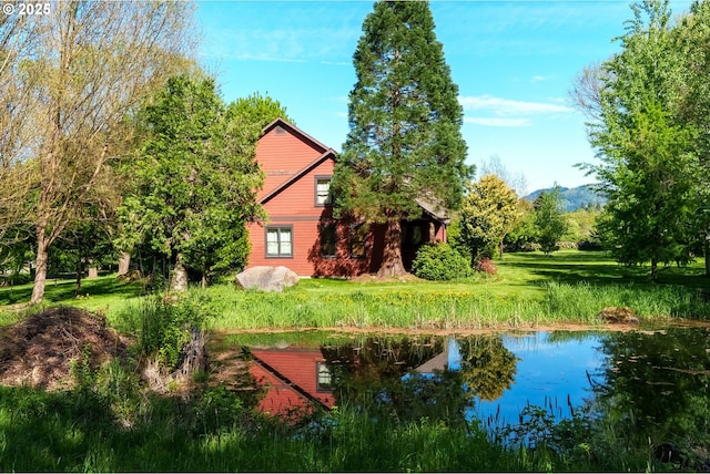 4069 Post Canyon Dr, Hood River, OR 97031 - rear view of property featuring a water view