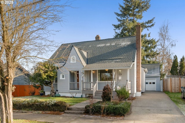 view of front facade with covered porch and a front yard