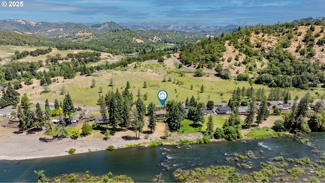 390 Singing Waters Rd, Winchester, OR 97495 - aerial view of property's location featuring mountains