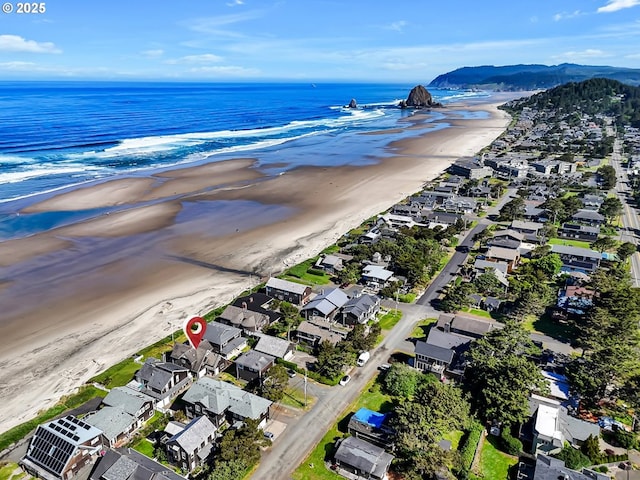 3764 Pacific Ave, Cannon Beach, OR 97110 - aerial view of property's location featuring a water and mountain view and nearby suburban area