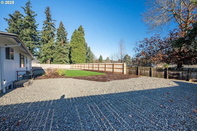 view of yard featuring a patio