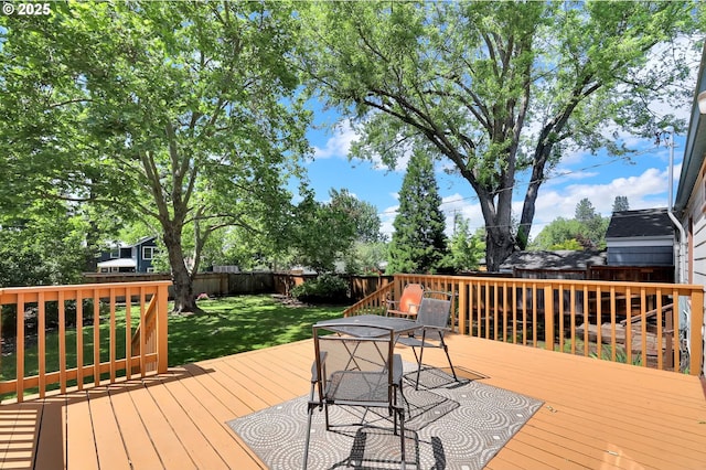 2674 Kincaid St, Eugene, OR 97405 - wooden deck with outdoor dining area