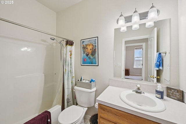 302 NW Elderberry Ln, Dallas, OR 97338 - full bathroom with vanity and shower / bathtub combination with curtain