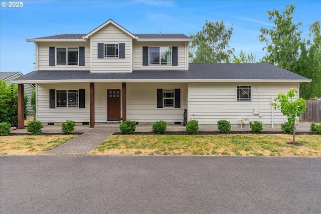 140 W Johanna Ct, Newberg, OR 97132 - traditional-style house with covered porch, crawl space, and a shingled roof
