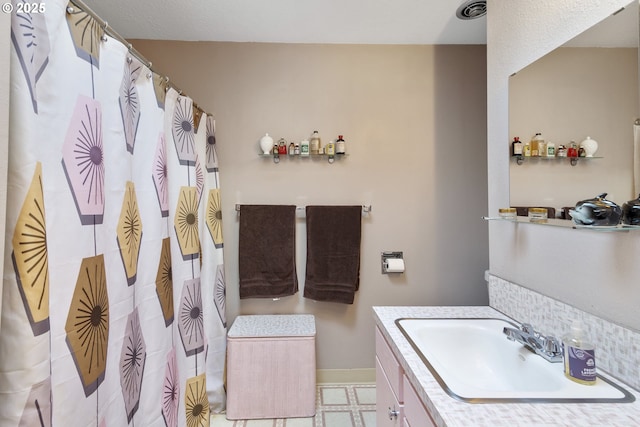 bathroom featuring vanity